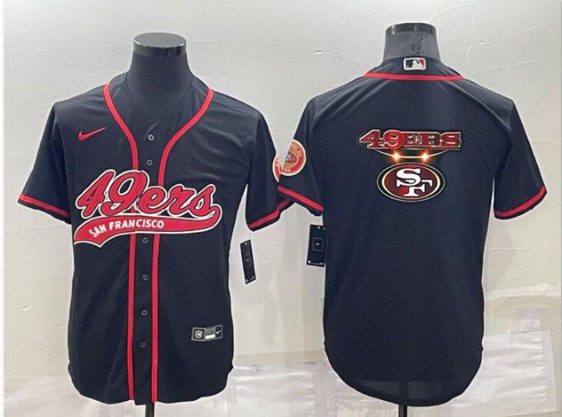 Men San Francisco 49ers Blank Black 2022 Nike Co branded NFL Jersey1->san francisco 49ers->NFL Jersey